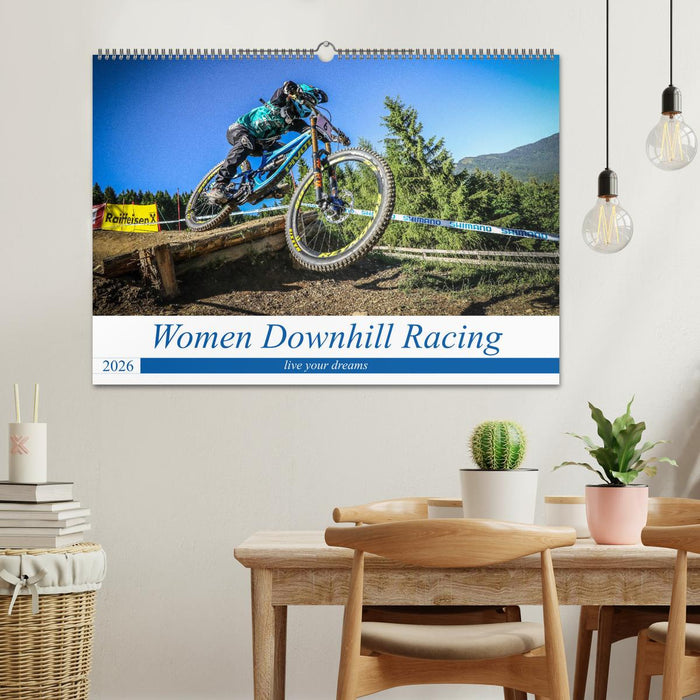 Women Downhill Racing (CALVENDO Wandkalender 2026)
