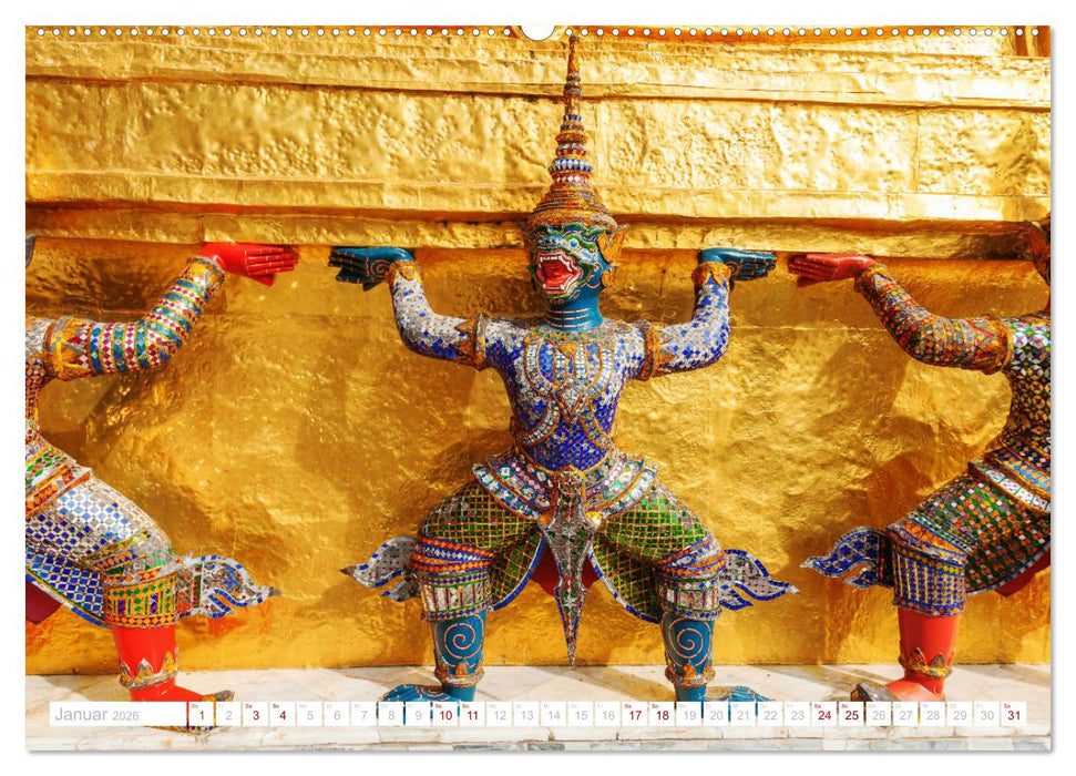 Bangkok - Thailands Hauptstadt in bunten Bildern (CALVENDO Wandkalender 2026)