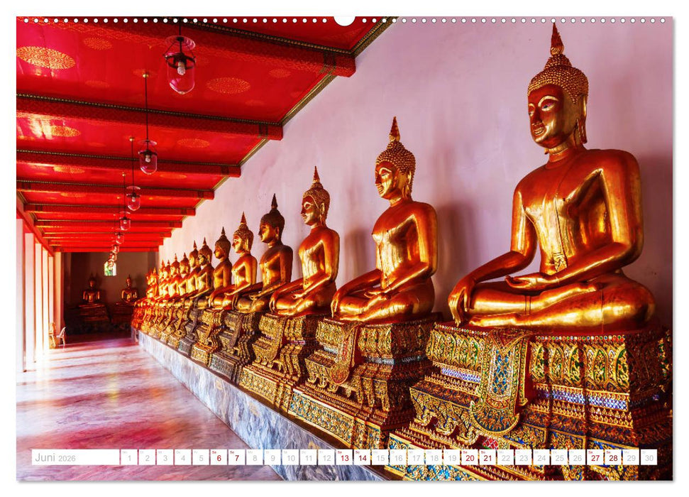 Bangkok - Thailands Hauptstadt in bunten Bildern (CALVENDO Wandkalender 2026)