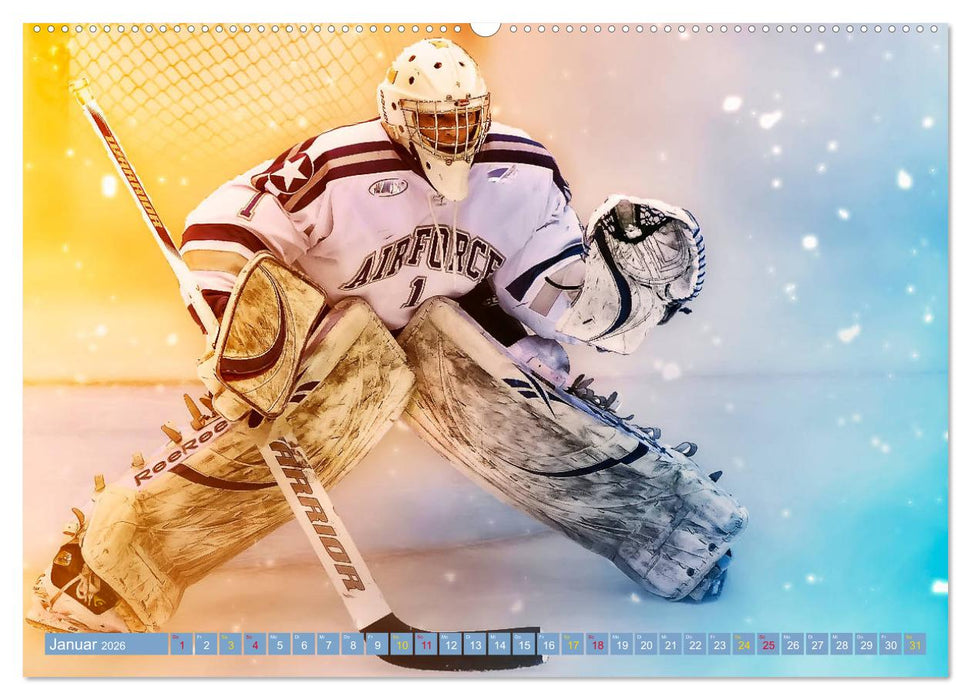 Eishockey - Fight (CALVENDO Wandkalender 2026)