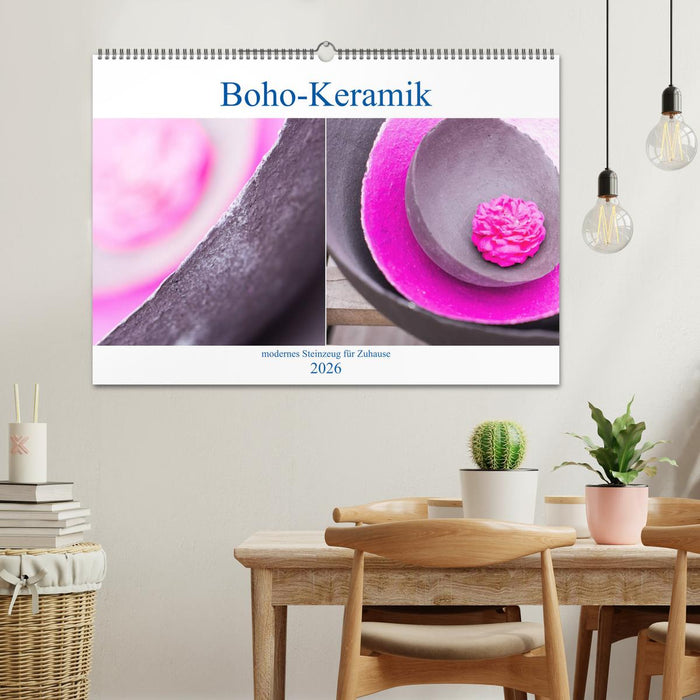 Boho - Keramik, modernes Steinzeug für Zuhause (CALVENDO Wandkalender 2026)