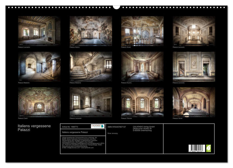 Italiens vergessene Palazzi (CALVENDO Wandkalender 2026)