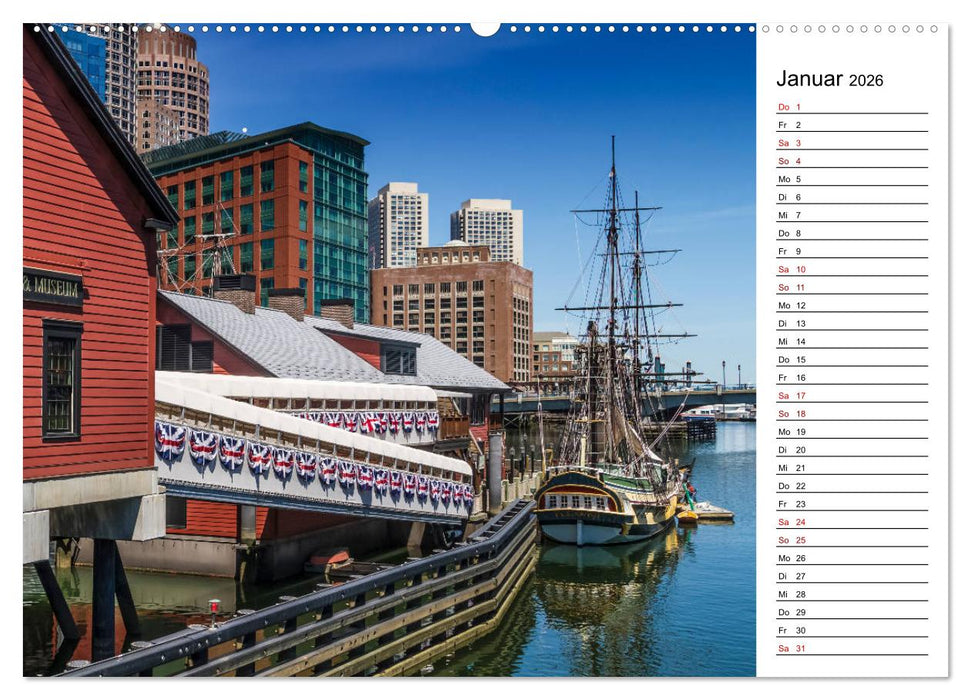 Stadtansichten aus Boston (CALVENDO Wandkalender 2026)