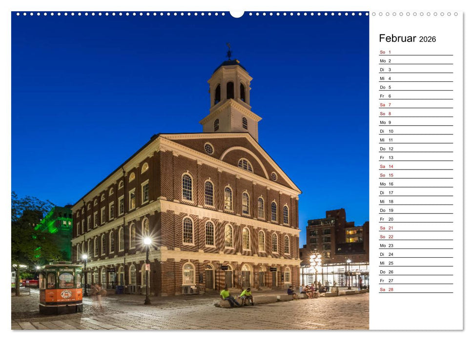 Stadtansichten aus Boston (CALVENDO Wandkalender 2026)