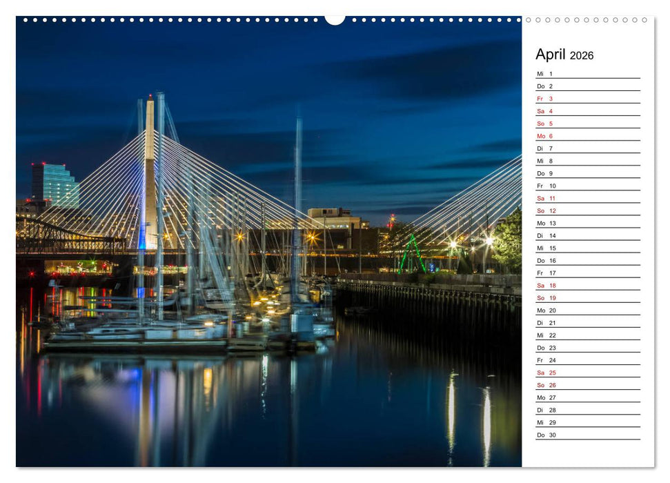 Stadtansichten aus Boston (CALVENDO Wandkalender 2026)
