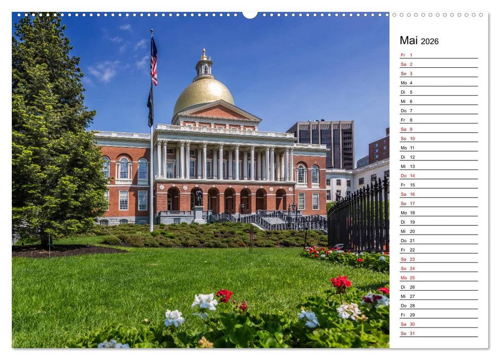 Stadtansichten aus Boston (CALVENDO Wandkalender 2026)