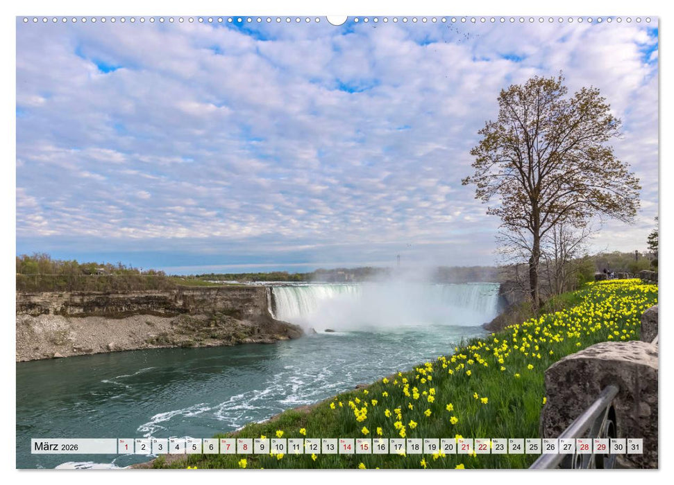 NIAGARAFÄLLE Idyllische Impressionen bei Tag und Nacht (CALVENDO Wandkalender 2026)