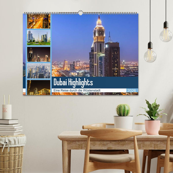 Dubai Highlights (CALVENDO Wandkalender 2026)