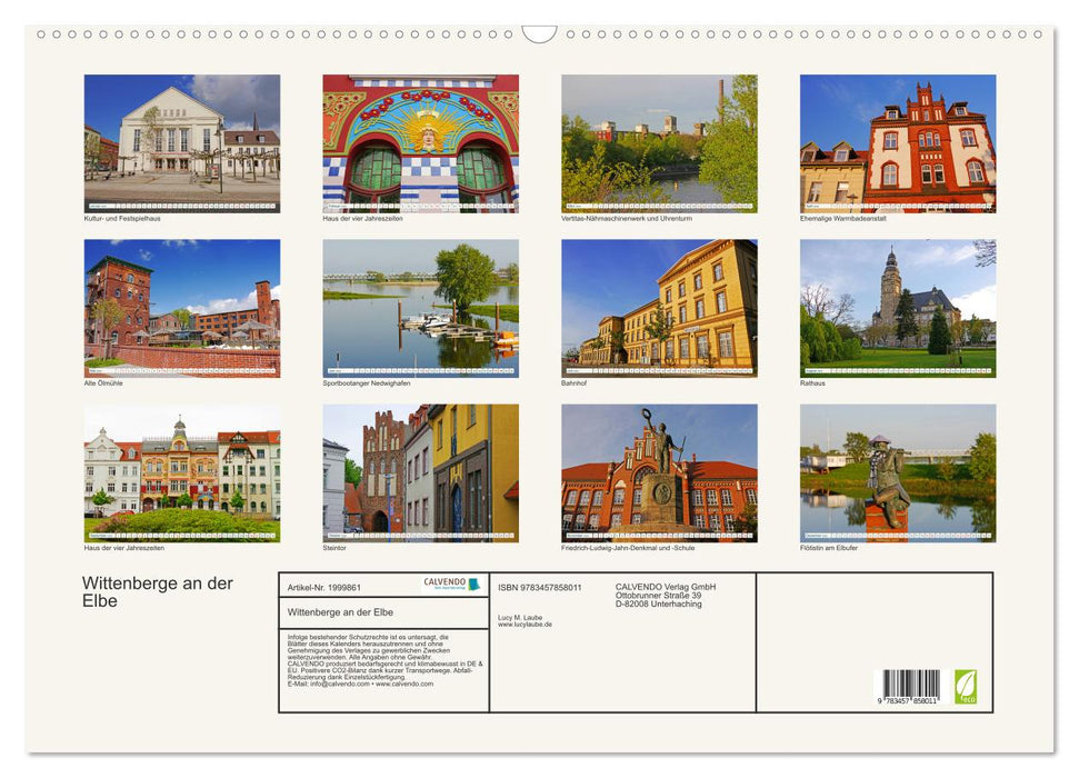 Wittenberge an der Elbe (CALVENDO Wandkalender 2026)