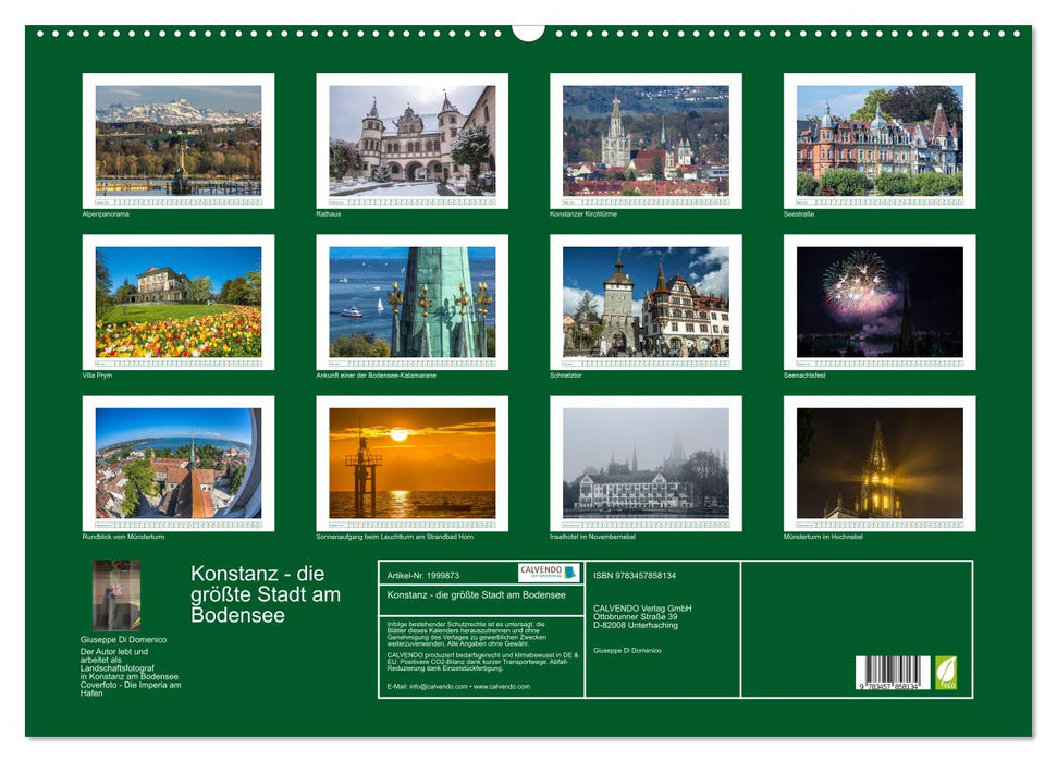 Konstanz - die größte Stadt am Bodensee (CALVENDO Wandkalender 2026)
