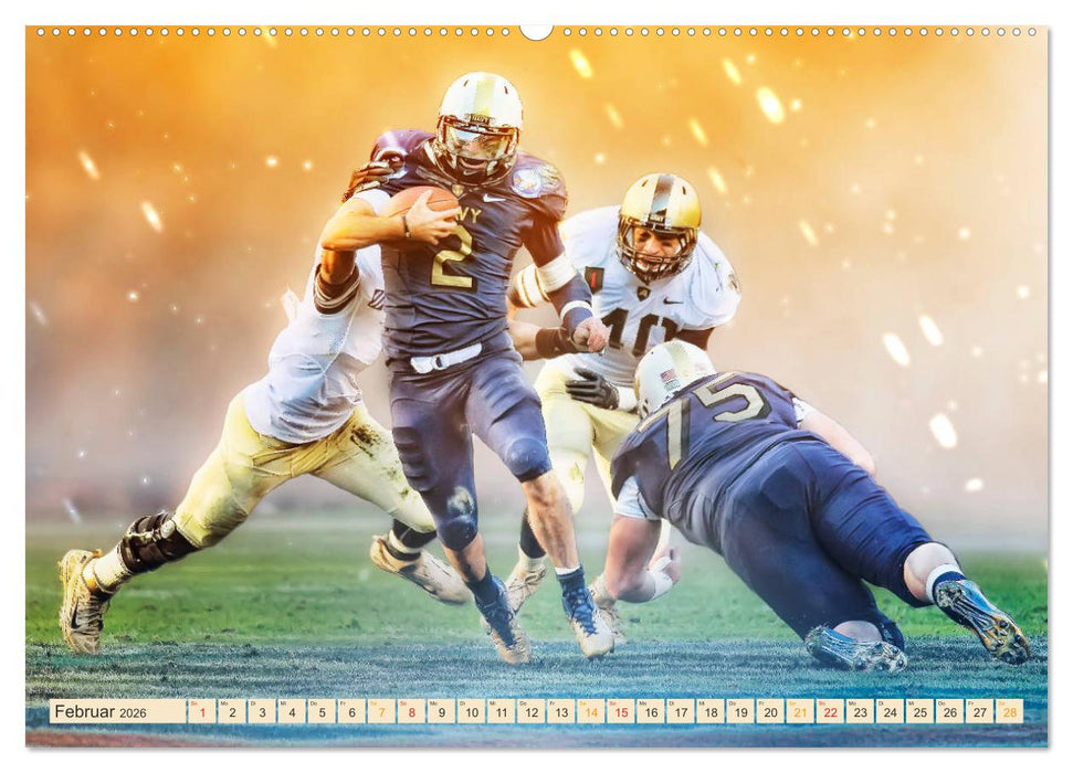 American Football - Fight (CALVENDO Wandkalender 2026)