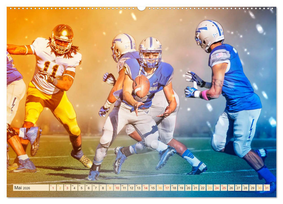 American Football - Fight (CALVENDO Wandkalender 2026)