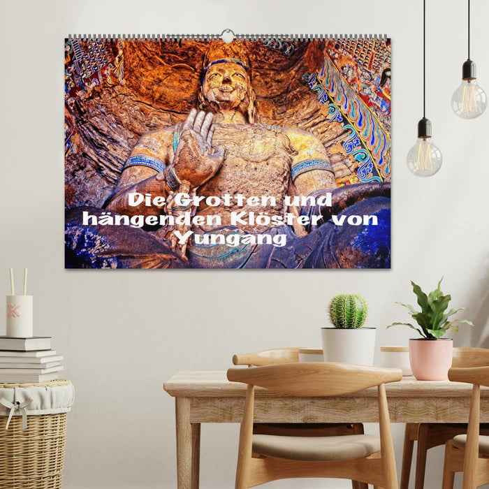 Die Grotten und hängenden Klöster von Yungang (CALVENDO Wandkalender 2026)