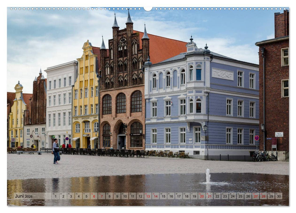 Ein Bummel durch die Hansestadt Stralsund (CALVENDO Wandkalender 2026)