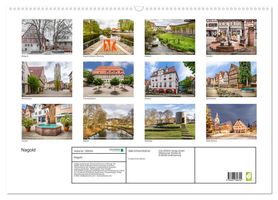 Nagold (CALVENDO Wandkalender 2026)