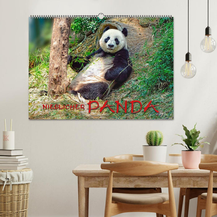Niedlicher Panda (CALVENDO Wandkalender 2026)