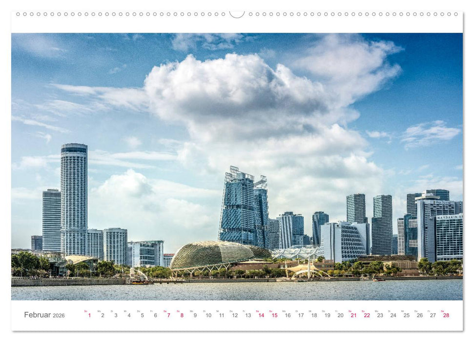 Singapur, Metropole in Asien (CALVENDO Wandkalender 2026)