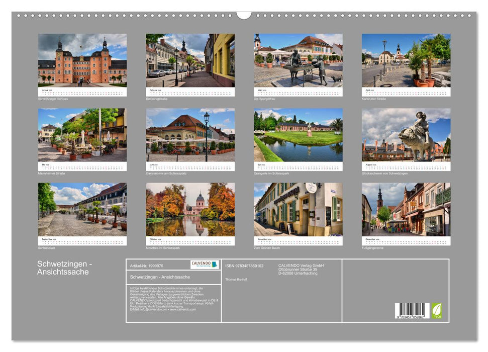 Schwetzingen - Ansichtssache (CALVENDO Wandkalender 2026)
