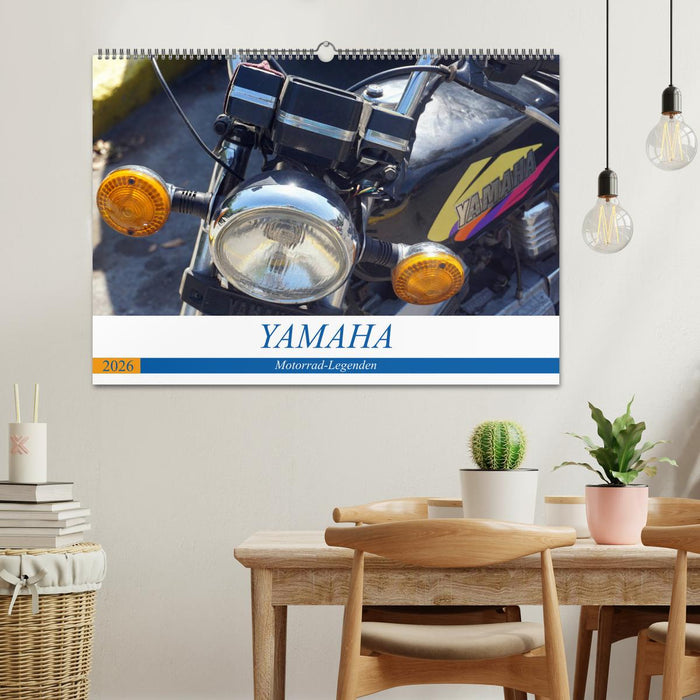 YAMAHA - Motorrad-Legenden (CALVENDO Wandkalender 2026)