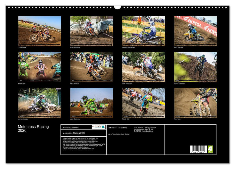 Motocross Racing 2026 (CALVENDO Wandkalender 2026)