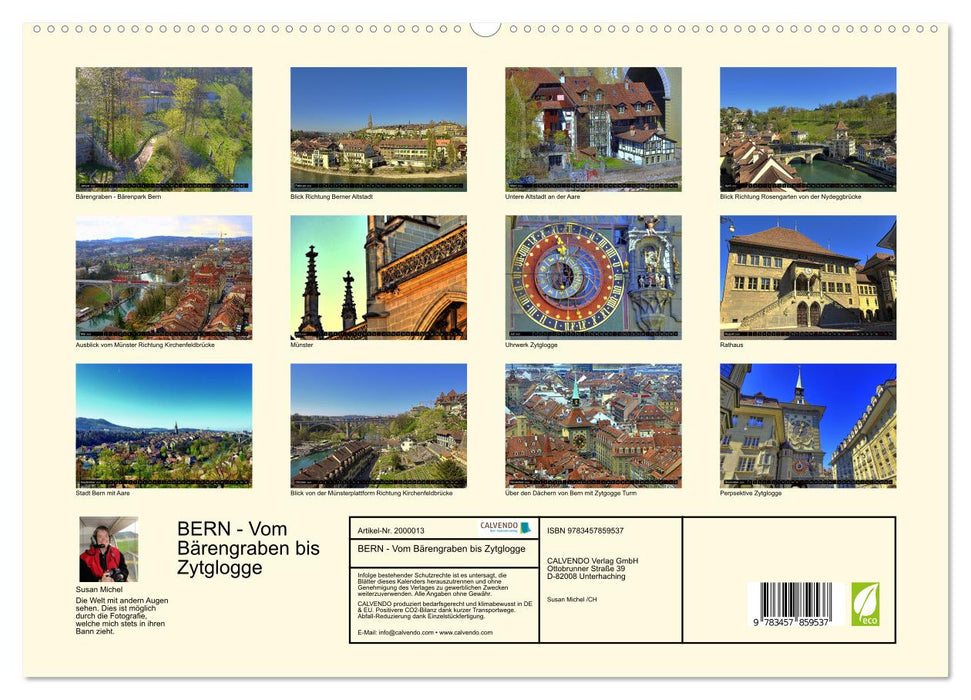 BERN - Vom Bärengraben bis Zytglogge (CALVENDO Premium Wandkalender 2026)