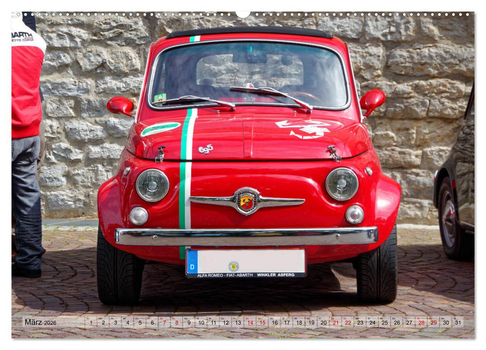 Cinquecento Der kleine Italiener - 60 Jahre zeitloses Kultobjekt (CALVENDO Wandkalender 2026)