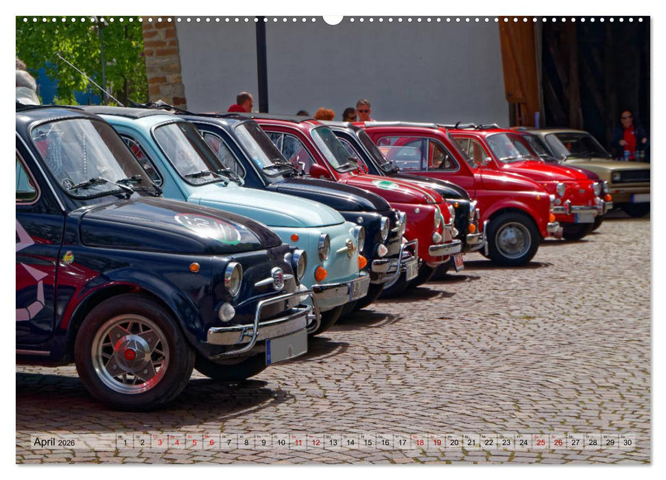 Cinquecento Der kleine Italiener - 60 Jahre zeitloses Kultobjekt (CALVENDO Wandkalender 2026)