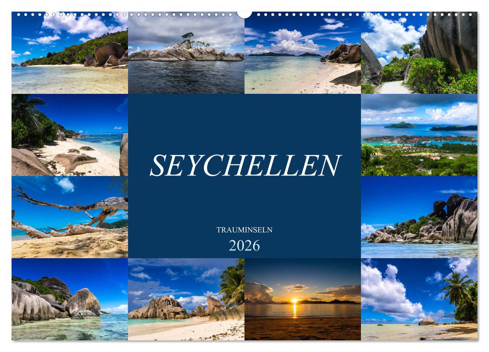 Trauminseln Seychellen (CALVENDO Wandkalender 2026)