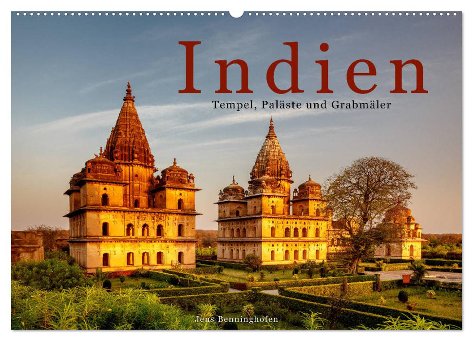 Indien: Tempel, Paläste und Grabmäler (CALVENDO Wandkalender 2026)