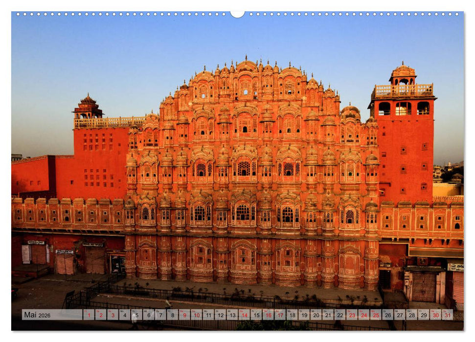 Indien: Tempel, Paläste und Grabmäler (CALVENDO Wandkalender 2026)