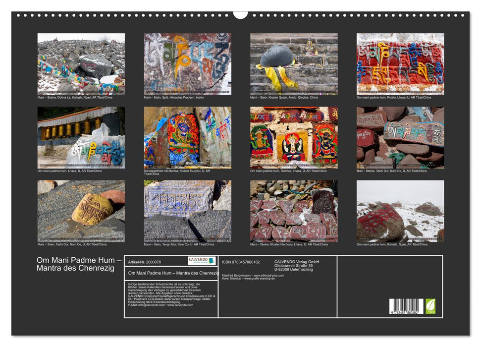 Om Mani Padme Hum – Mantra des Chenrezig (CALVENDO Wandkalender 2026)