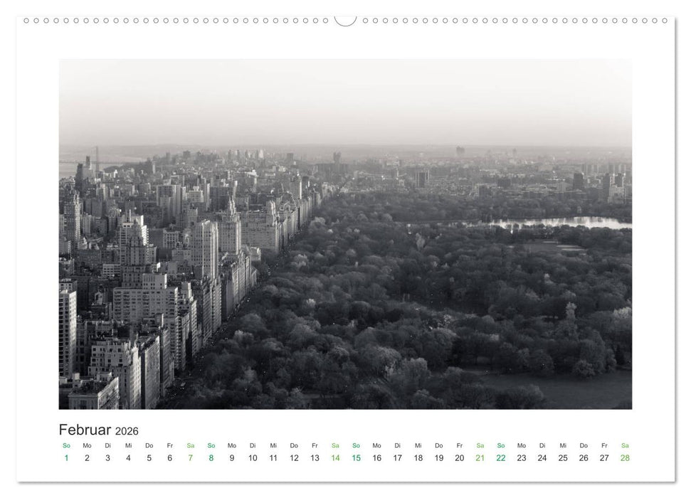 New York in schwarz weiss (CALVENDO Wandkalender 2026)