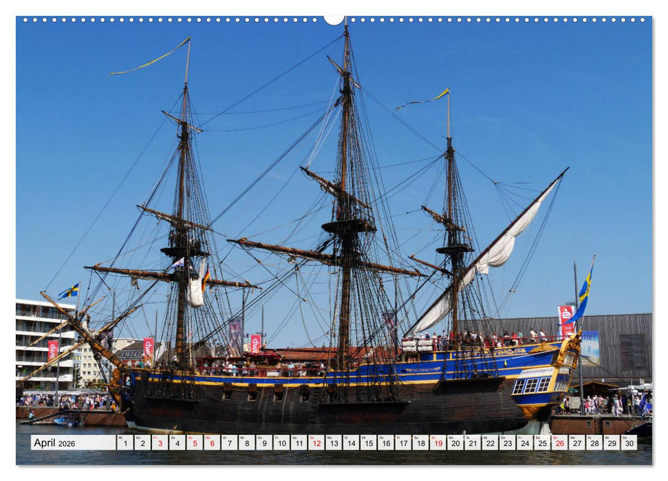 Windjammertreffen - Segelschiffe zu Gast in Bremerhaven (CALVENDO Wandkalender 2026)