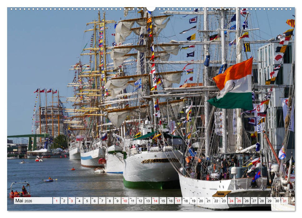 Windjammertreffen - Segelschiffe zu Gast in Bremerhaven (CALVENDO Wandkalender 2026)
