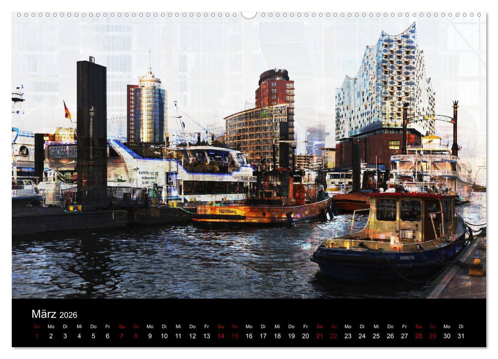 Elbphilharmonie-ARTig (CALVENDO Premium Wandkalender 2026)