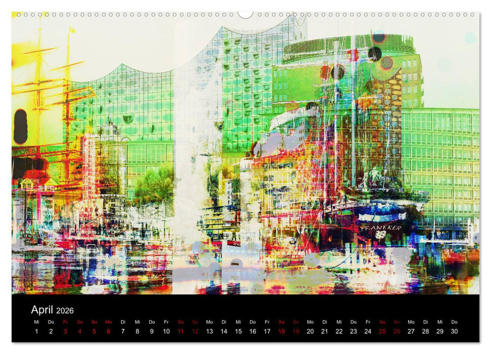 Elbphilharmonie-ARTig (CALVENDO Premium Wandkalender 2026)