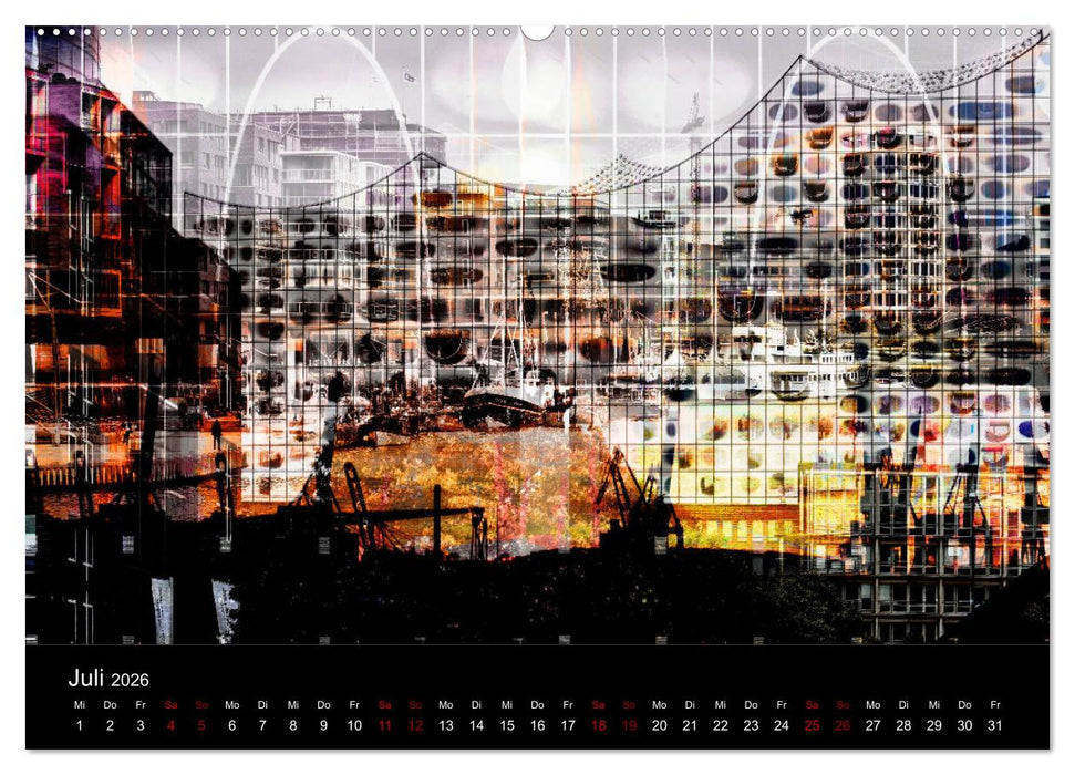 Elbphilharmonie-ARTig (CALVENDO Premium Wandkalender 2026)