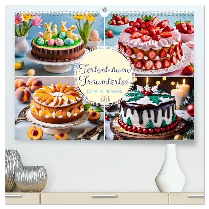 Tortenträume - Traumtorten (CALVENDO Premium Wandkalender 2026)