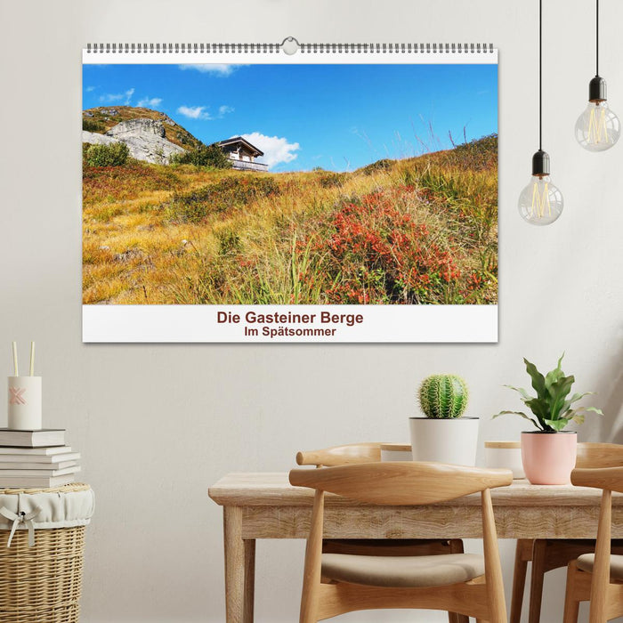 Die Gasteiner Berge Im Spätsommer (CALVENDO Wandkalender 2026)