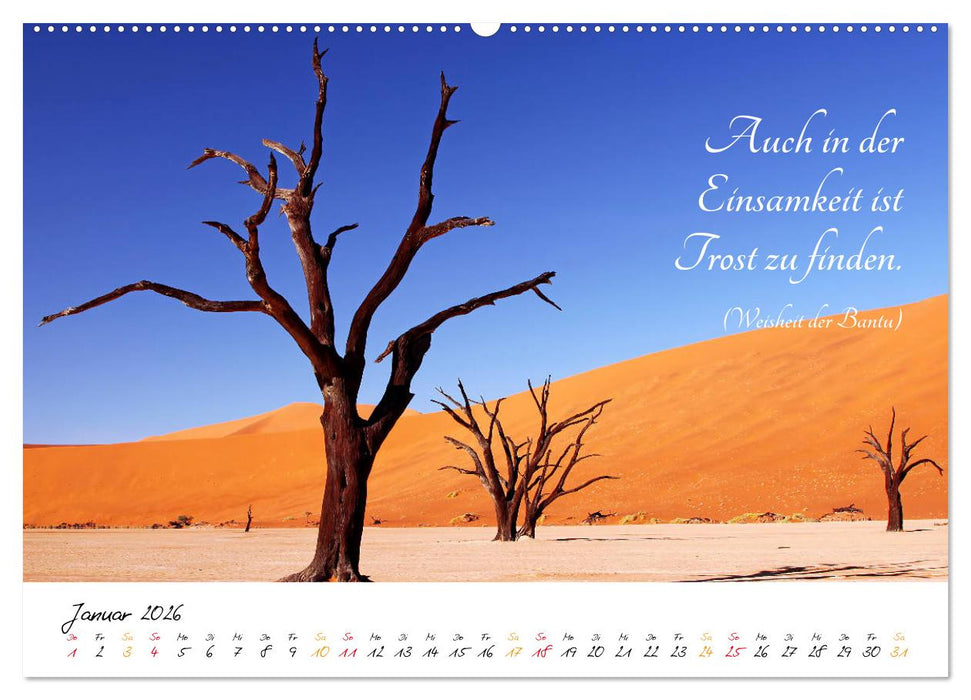 AFRIKA - Kontinent der Poesie (CALVENDO Wandkalender 2026)