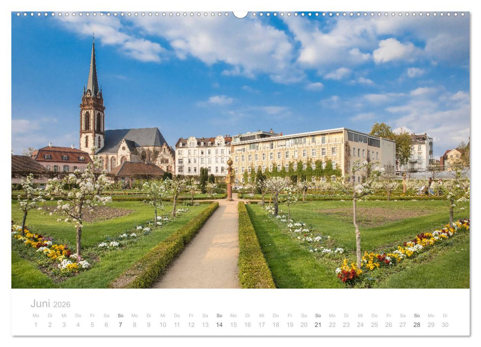 Darmstadt – Gärten, Kunst, Architektur (CALVENDO Wandkalender 2026)