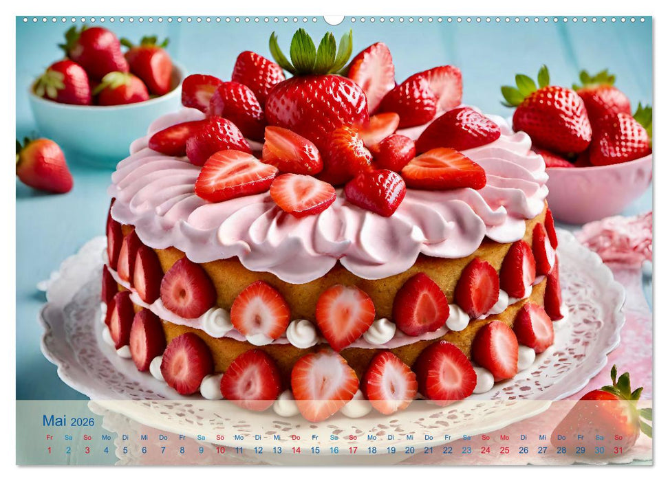 Tortenträume - Traumtorten (CALVENDO Premium Wandkalender 2026)