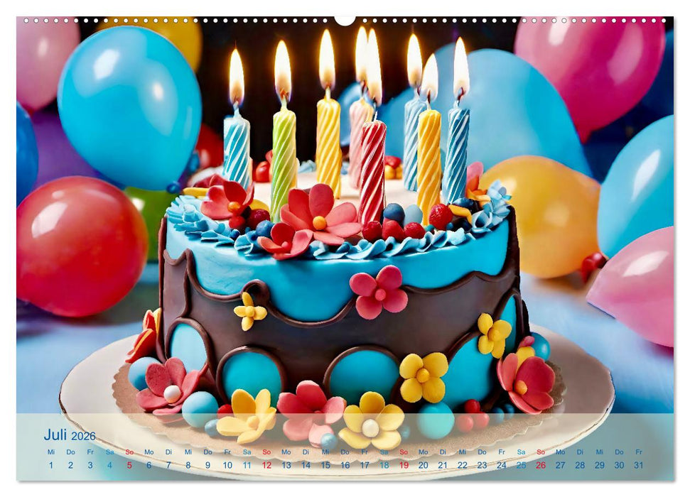 Tortenträume - Traumtorten (CALVENDO Premium Wandkalender 2026)