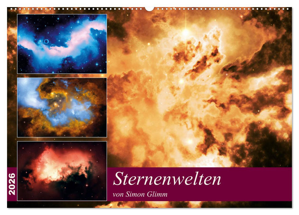 Sternenwelten (CALVENDO Wandkalender 2026)