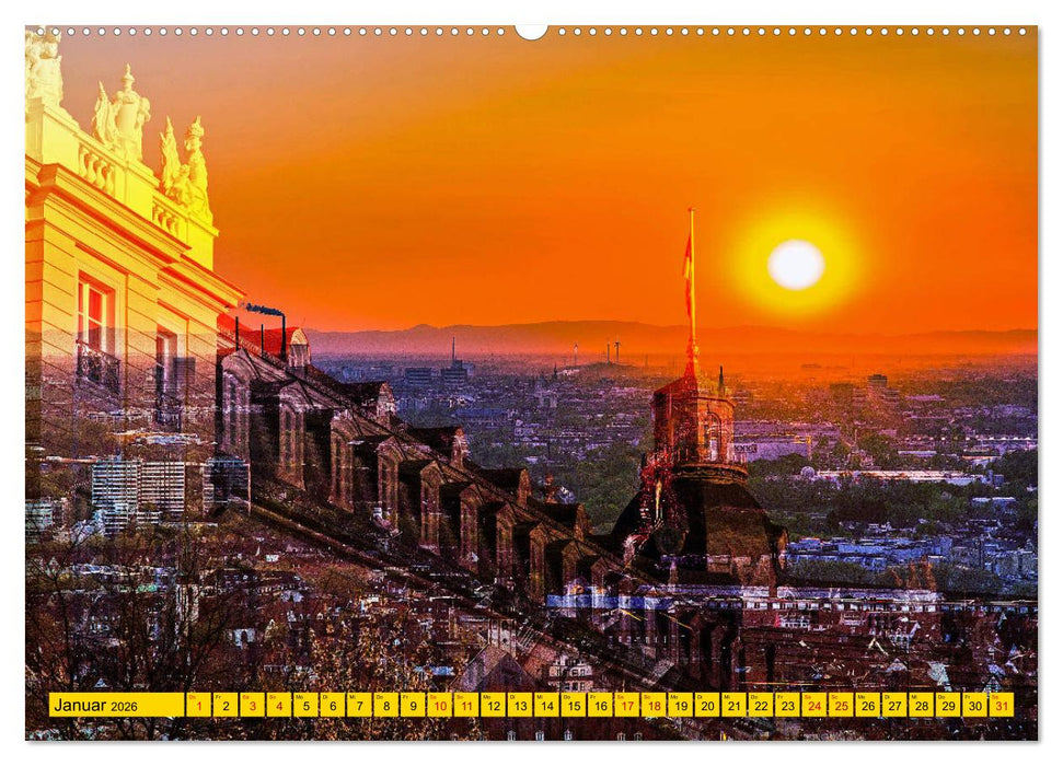 Karlsruhe mal 2 (CALVENDO Wandkalender 2026)