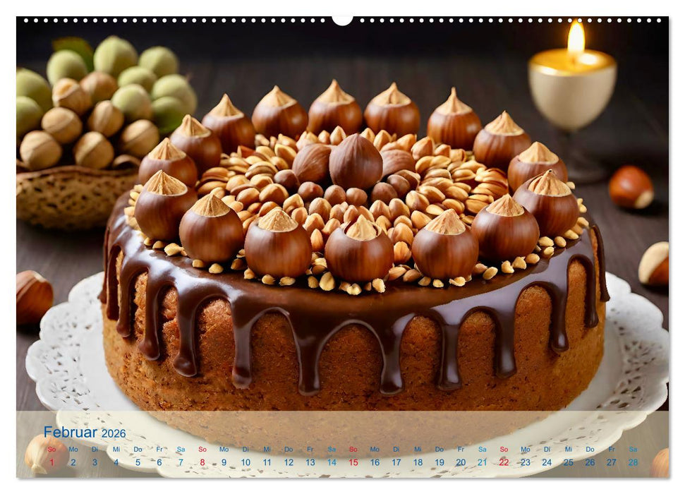 Tortenträume - Traumtorten (CALVENDO Premium Wandkalender 2026)