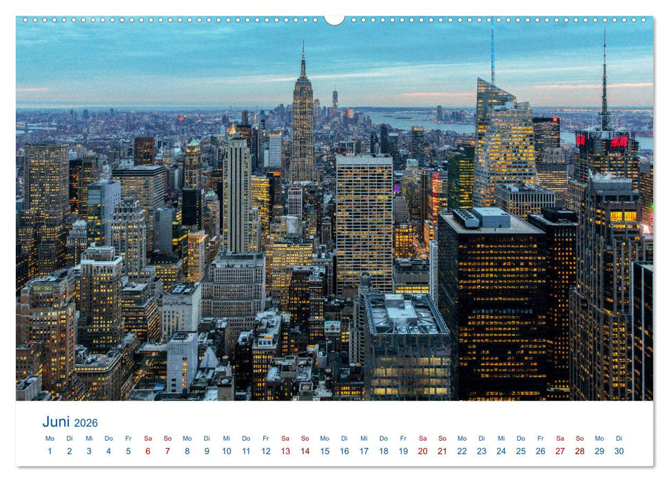 Die New Yorker City (CALVENDO Wandkalender 2026)
