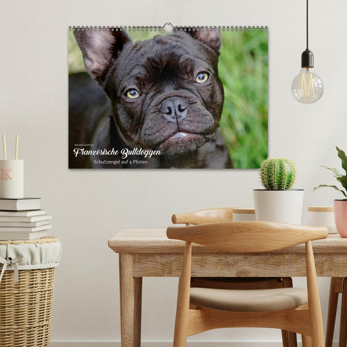 Französische Bulldoggen - Schutzengel auf 4 Pfoten (CALVENDO Wandkalender 2026)