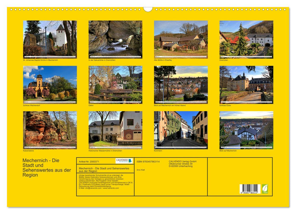 Mechernich - Die Stadt und Sehenswertes aus der Region (CALVENDO Wandkalender 2026)
