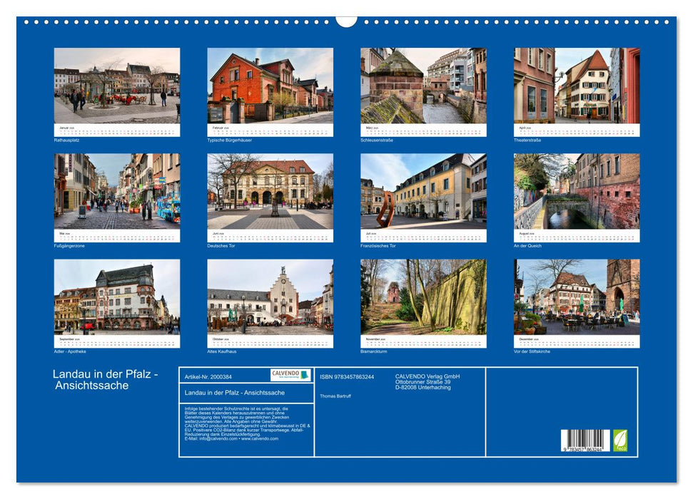 Landau in der Pfalz - Ansichtssache (CALVENDO Wandkalender 2026)